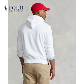 Polo Ralph Lauren 拉夫劳伦男装 经典款徽标起绒布连帽卫衣RL14143 100-白色 M