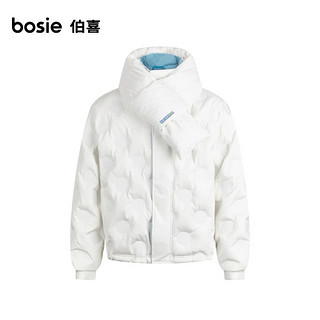 bosie 2022年冬季新款羽绒男情侣夜光压花图案羽绒服