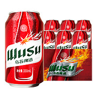 WUSU 乌苏啤酒 红乌苏啤酒 330ml*6罐