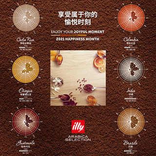 illy 意利 进口胶囊咖啡SOE单产区意式21粒装适用illy胶囊咖啡机