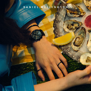 丹尼尔惠灵顿（DanielWellington）dw戒指简约时尚饰品太空灰经典戒指男女同款对戒DW00400376