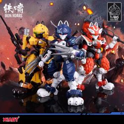 XIAOT 铁啸 机甲小队 C.A.T 01影+02獠+03劫火  忍者猫拼装模型