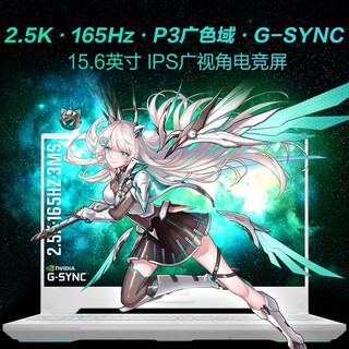  ASUS/华硕 RTX40满功耗光追显卡 游戏笔记本电脑  无机械硬盘 2560*1440 intel i7 青色 165Hz 512GB 16GB RTX