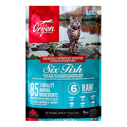 Orijen 渴望 原始猎食渴望全阶段猫粮冠军版 （私密发货） 冠军鱼肉味-5.4kg（官方防伪）