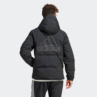 adidas 阿迪达斯 轻运动男女同款冬季500蓬保暖鸭绒羽绒服IZ4883 黑色 A/L