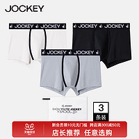 JOCKEY 男士内裤80支长绒棉运动内裤 3条装