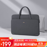 GOLF MADAM笔记本电脑包手提14英寸女士单肩包适用于苹果华为联想小新保护套 深灰色