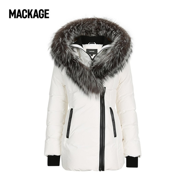 Mackage 摩登专致系列-MACKAGE女士 ADALI毛领保暖羽绒服 象牙白 M