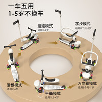 遛遛侠 六合一儿童滑板车1—3-6岁遛娃神器三合一宝宝周岁礼物折叠