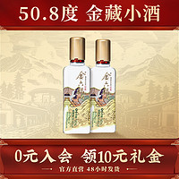 金六福 酒金藏小酒2瓶装兼香型纯粮酿造优级酒50.8度100ml