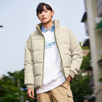 A21 男装冬季潮牌字母印花棉服男士外套宽松立领保暖外套男棉服
