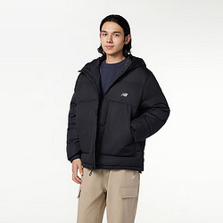 newbalance23年男女同款运动休闲保暖连帽户外羽绒服amj33328bks