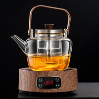 玻璃煮茶壶煮茶器电陶炉家用套装蒸汽茶壶加厚蒸煮一体茶具煮茶炉