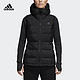 adidas 阿迪达斯 女子无袖连帽保暖防风运动羽绒服 BQ1943