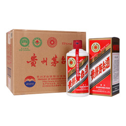 MOUTAI 茅台 贵州茅台酒 53度茅台年份老酒 酱香型白酒 2023年 五星标500ml*6瓶