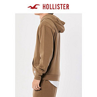 HOLLISTER 美式男女同款时尚宽松套头抓绒卫衣帽衫上衣 320442-1