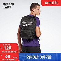 Reebok 锐步 夏季男女BACKPACK基础LOGO运动黑色百搭背包 GP0181_黑色 N SZ