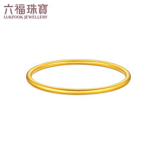 六福珠宝福满传家系列足金古法黄金手镯 计价 B01TBGB0099A 60mm-31.07克(含工费1678元)