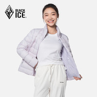 BLACKICE 黑冰 女士立领无帽保暖鹅绒轻薄短款羽绒服