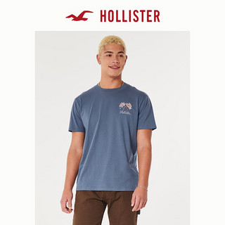 Hollister2023美式宽松Logo圆领短袖棉质T恤 男 329575-1