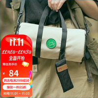 牧高笛 MOBIGARDEN)圆筒包 户外旅行出差便携单肩包大容量手提包 浅沙色