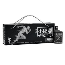 LANGJIU 郎酒 精酿歪嘴郎45度浓酱兼香型白酒光瓶 100ml*6瓶奔跑版