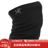 始祖鸟(ARC’TERYX) RHO轻质美利奴羊毛围脖围巾男女同款运动多功能保暖 黑色