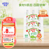 Heinz 亨氏 超金苹果西梅泥78g (宝宝 果泥 初期-36个月适用) 西洋果园78g*9