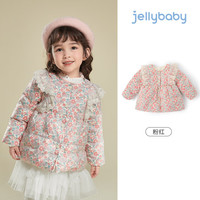 JELLYBABY【流行印花】冬季儿童羽绒服女童羽绒服保暖 粉红 90