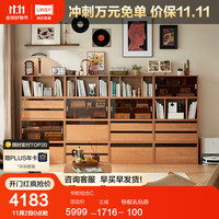 林氏家居客厅家用电视柜收纳储物柜一体现代简约小边柜隔断柜茶几KQ4E 书柜组合C