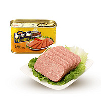 鲜得味 丹麦进口 “Argentina”牌午餐肉罐头198g 烧烤食材火锅搭档