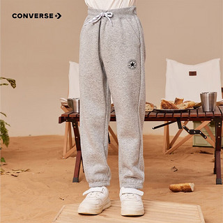 CONVERSE 匡威 童装男童保暖加绒长裤2022秋冬儿童针织休闲运动裤子 岩岭灰(冬季加绒) 110/53(5)