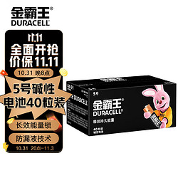 DURACELL 金霸王 5号碱性电池 1.5V 40粒装