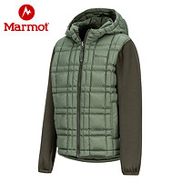 Marmot 土拨鼠 户外运动秋冬新款男童耐磨保暖带帽面包棉服