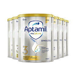 Aptamil 爱他美 升级版白金婴幼儿奶粉3段1-3岁助力眼脑发育900g*6