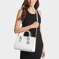 MICHAEL KORS 迈克·科尔斯 迈克.科尔斯（MICHAEL KORS）MK女包Sally系列经典牛皮单肩斜挎手提包 白色30S3GYDS8L OPT WHI