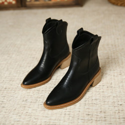 romon罗蒙23年靴子高帮马丁靴女鞋