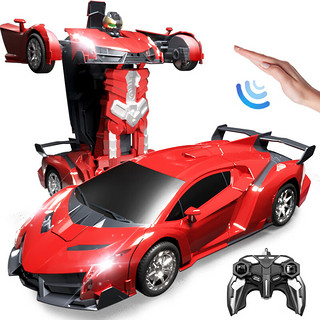 4DRC 遥控汽车变形机器人儿童男孩玩具车小孩手势感应漂移赛车生日礼物