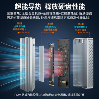  阿卡西斯 ACASIS  雷电4免工具USB4.0(可向下兼容)银 1
