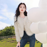 X.YING 香影 小香风外套女气质精致名媛短款法式上衣