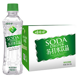 WAHAHA 娃哈哈 无汽苏打水饮料 薄荷柠檬味 350ml*12瓶