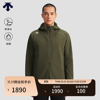 DESCENTE 迪桑特 跑步系列运动健身男子梭织上衣冬季新品 KK-KHAKI
