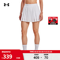 安德玛 UNDERARMOUR）秋冬女子训练运动裤裙1382401 白色100 S