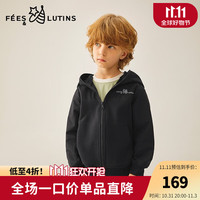 Fees&lutins 菲丝路汀 品牌童装男童夹克 钻石黑 130