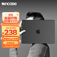 INCASE Dots适用于23/21款苹果MacBook Pro14英寸保护壳苹果笔记本电脑保护套纤薄便携保护套A2442磨砂透黑色