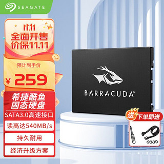 SEAGATE 希捷 酷鱼固态硬盘SSD台式机笔记本硬盘2.5英寸SATA3接口一体机升级扩容 512GB