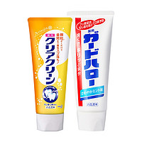 Kao 花王 颗粒牙膏净白日本进口防护儿童成人组合套装 防护牙膏165g+柑橘味120g