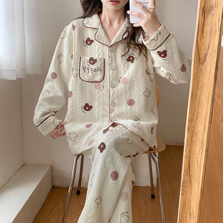 空气棉月子服秋冬季产后纯棉哺乳睡衣春秋款10月份11产妇坐月