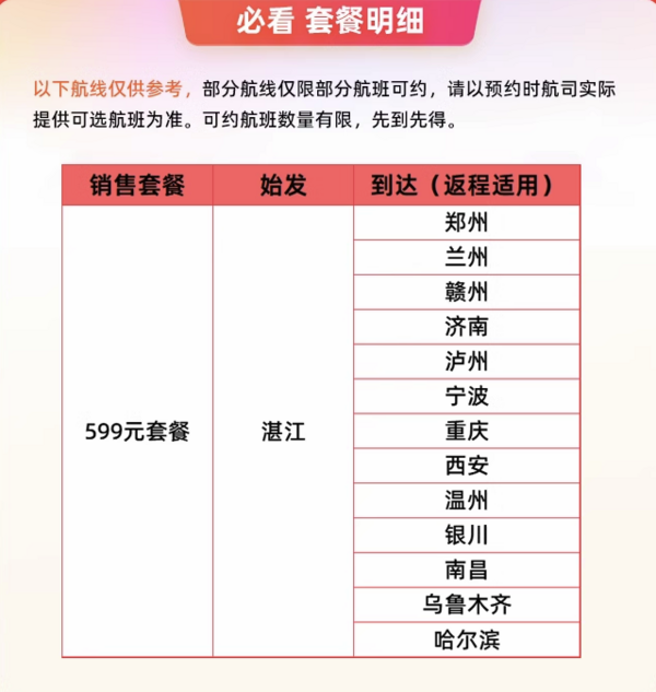 小众城市！乌航湛江畅享卡