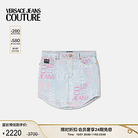 VERSACE JEANS COUTURE 女士丹宁迷你半身裙